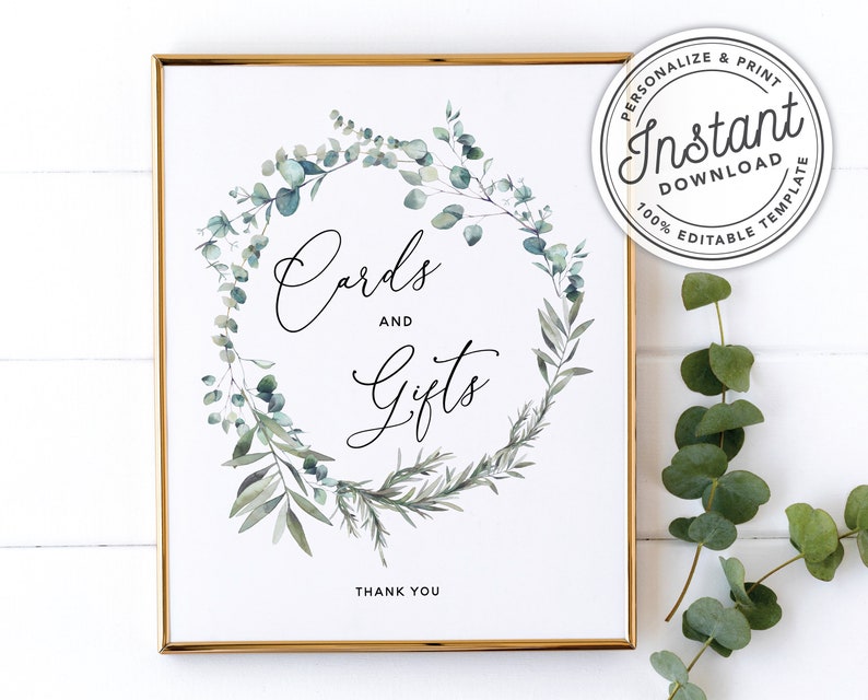 printable boho wreath cards