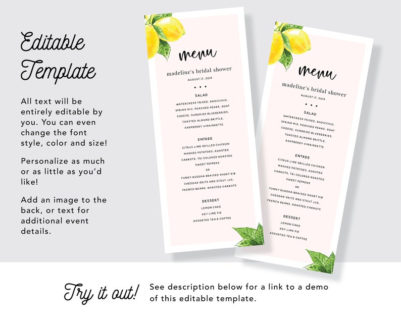 main squeeze menu