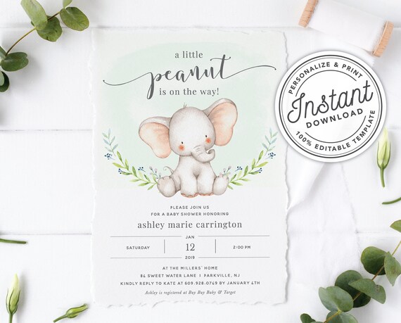 Etsy baby best sale shower invitations printable
