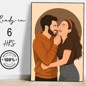 Custom Faceless Photo, Drawing Gift for Him, Faceless Portraits for Profile Picture, Hand Drawn Faceless Portrait, Drawing from Photo