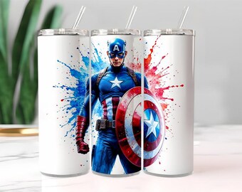 Captain America Shield-beker, drinkgerei patriottische superheld (20 oz)