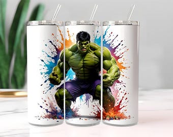 Hulk Hero Tumbler, komische verfspatten reismok