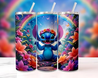 3D Stitch Tumbler Design, 20 Unzen Verpackung (PNG Digital Download)