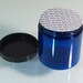 32 Cosmetic Jars Plastic PET Blue Beauty Skincare Containers - 8 oz. (Black Cap w/ Pressure Sensitive Liner) 9338-32 | FREE US Shipping