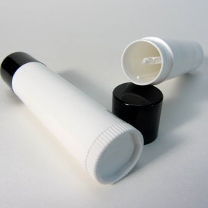 Lip Balm Tubes Empty Beauty Containers DIY Supply Black 0.15 oz. (10 Tubes) 9140-10
