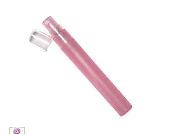 Mini Spray Bottles Cylinder Plastic Atomizer Perfume Alcohol Mister Sprayer 10 Ml Pink (25 Bottles) 9713-25