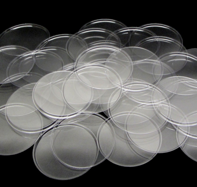 Clear Plastic Disc Cosmetic Jar Liner 70 mm 48 9670 FREE Etsy