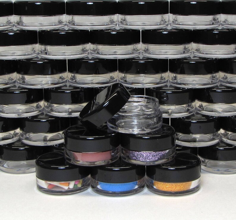 Cosmetic Jars Small Sample Lip Balm Beauty Lip Balm Glitter Etsy