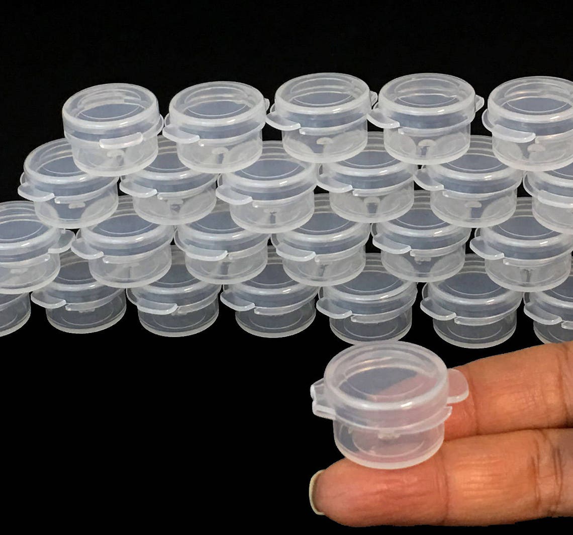 Small Beauty Containers Wholesale Empty Plastic Hinged Etsy UK