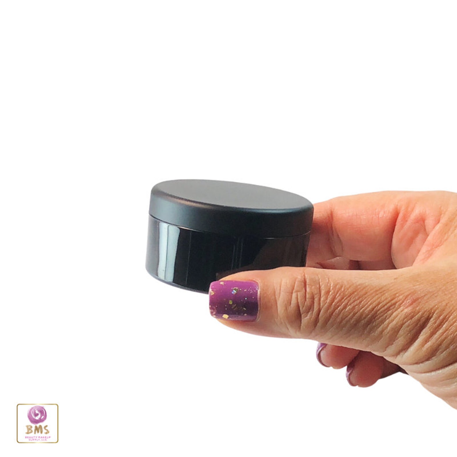 Black Makeup Storage Jars Beauty Powder Containers 30 Gram 30 Etsy