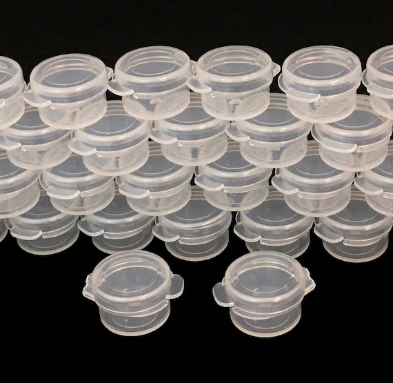 Small Beauty Containers Wholesale Empty Plastic Hinged Cosmetic