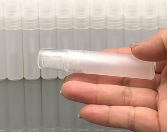 Plastic Sample Atomizer Spray Mister Plastic Travel Bottles Beauty Packaging 5 Ml (5 Bottles) 3305-5