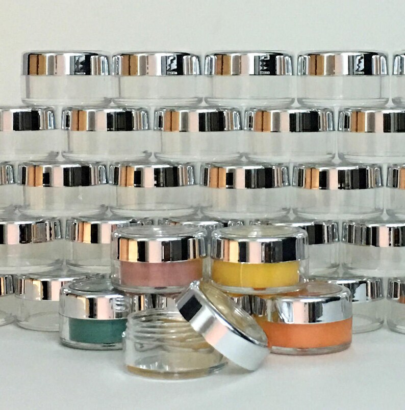 50 Empty Beauty Lip Balm Containers Luxury Plastic Cosmetic Etsy