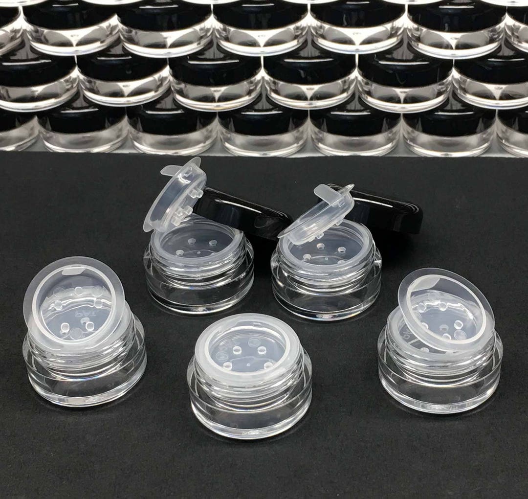 Cosmetic Sifter Jars Empty Sample Plastic Eyeshadow Glitter Etsy