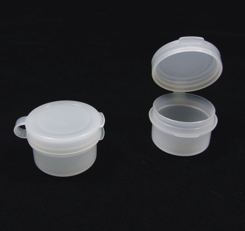 250 Whole Cosmetic Flip Top Containers Small Empty Plastic Image 0