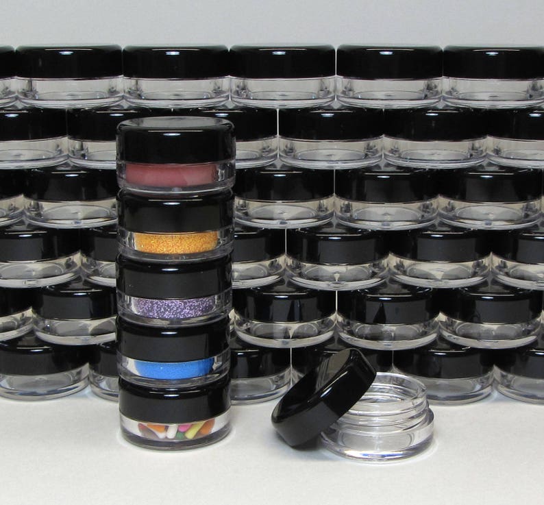 Cosmetic Jars Small Sample Lip Balm Beauty Lip Balm Glitter Etsy