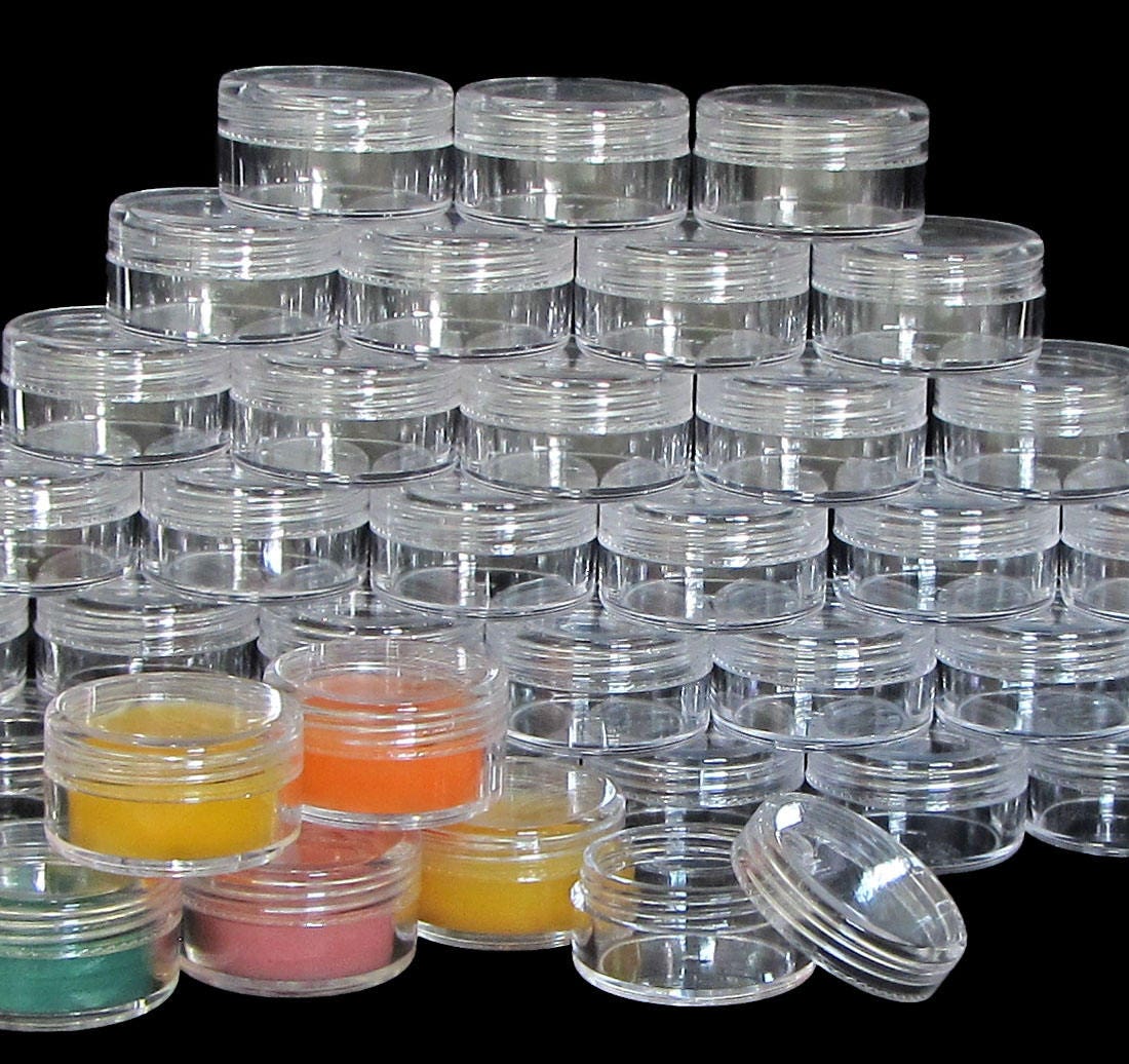 Jars Lip Balm Beauty Containers Plastic DIY Makeup Etsy