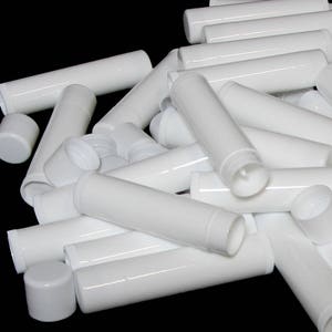 Lip Balm Tubes Empty Beauty Containers Wholesale DIY Supply White 0.15 oz. (50) 9160-50