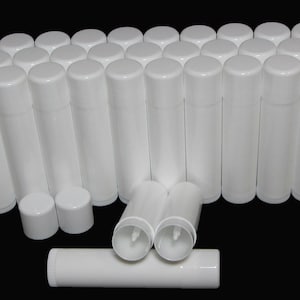 Lip Balm Tubes Empty Beauty Containers DIY Supply White 0.15 oz. (10) 9160-10