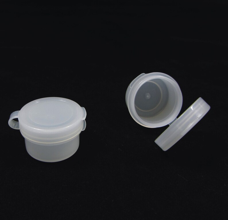 Flip Top Beauty Containers Plastic Empty Hinged Small Cosmetic Etsy