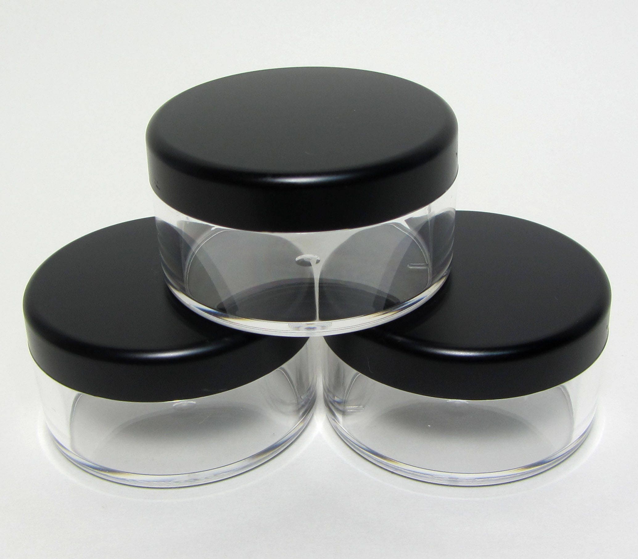 50 Cosmetic Jars Clear Plastic Beauty Loose Face powder Etsy