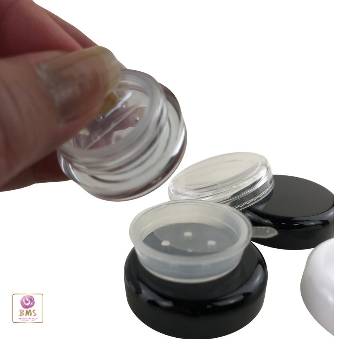 Cosmetic Sifter Jars Empty Plastic Sample Containers Eyeshadow Glitter
