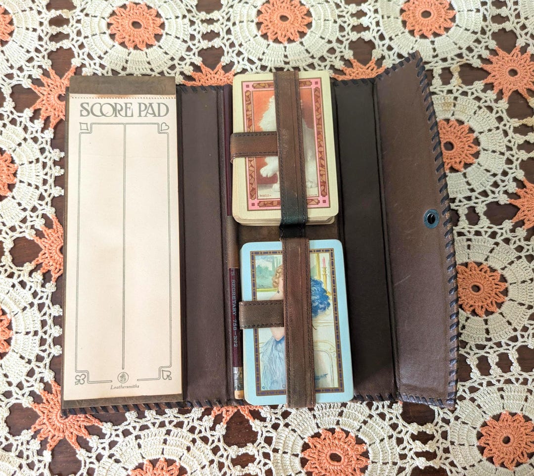 Congress Notepad 1920s Bridge Score Notepad With TWO Complete and Rare Decks of Playing ...