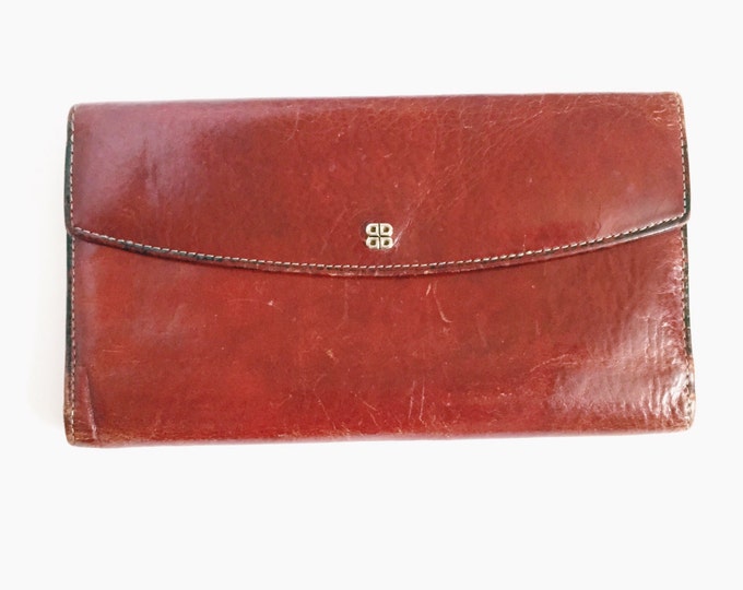 Ladies Vintage Bosca Hand Stitched Leather Wallet Made - Etsy