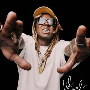 Lil Wayne T Shirt Design PNG Instant Download 300 Dpi