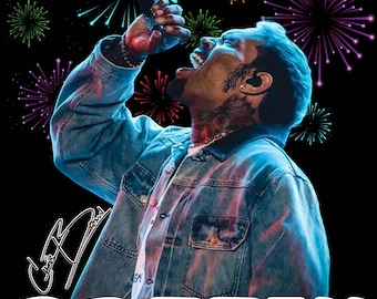 Chris Brown T Shirt Design PNG Instant Download 300 Dpi