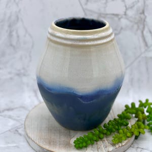 Modern Large Ceramic Vase, Ceramics and Pottery Vase, Blue Vase, Mid Century Modern Vase, Flower Vase, OOAK Vase