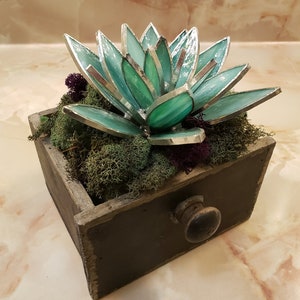 Agave Plant - Stained Glass Succulent - Printable PDF Pattern