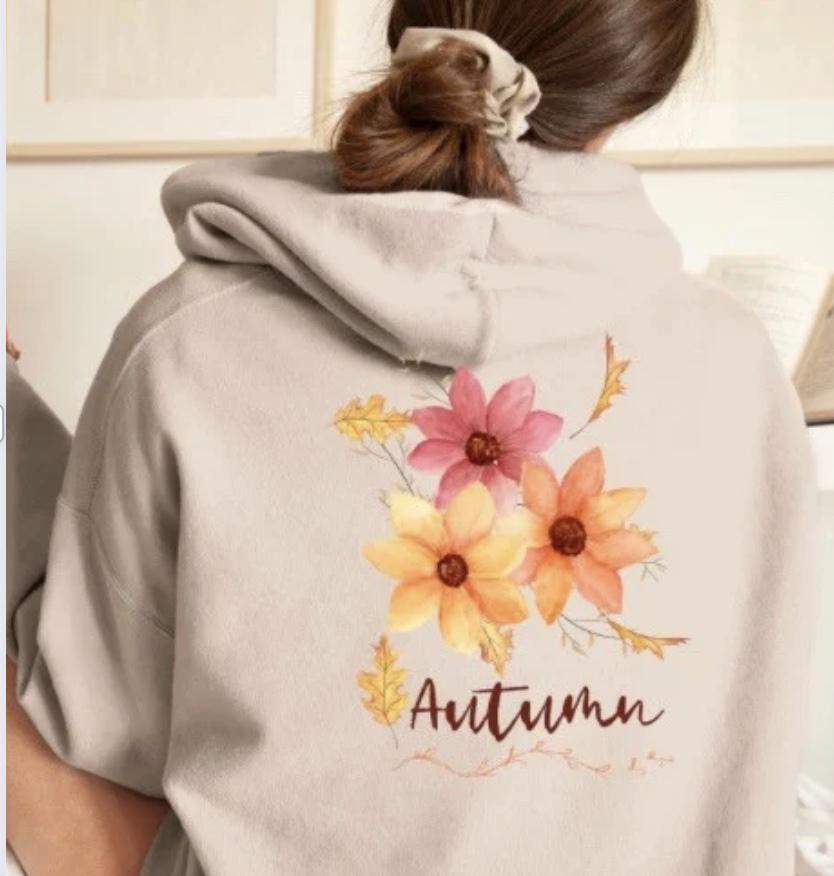 Floral hoodies
