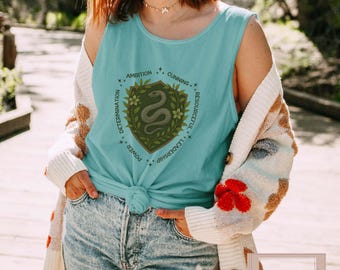 Camiseta sin mangas Ambition House, Camiseta sin mangas Comfort Colors Fantasy Graphic, Camiseta sin mangas Wizard Summer