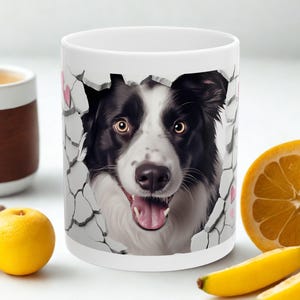 Ceramic Coffee Cup, Cute 3D Dog Design Mug, Unique Tea Cup for Dog Lovers, Cartoon Style Dog 3D Mug, Ceramic Gift