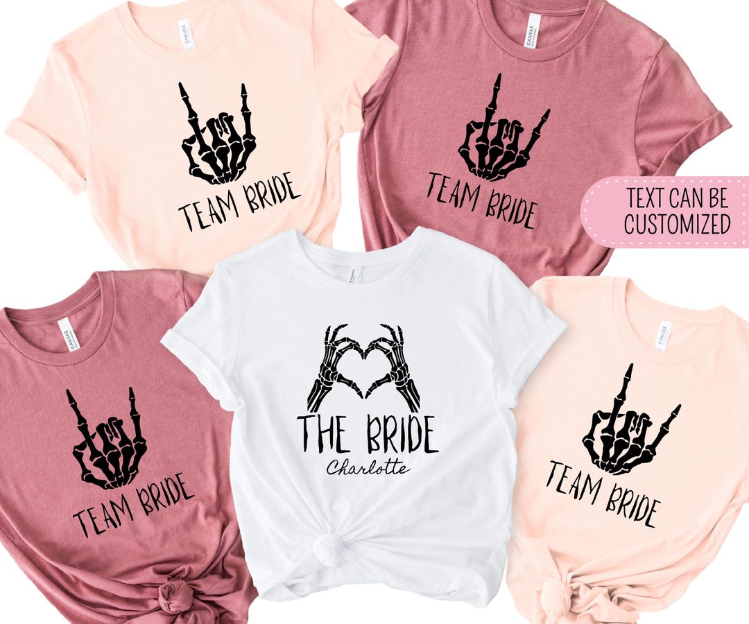 Team Bride Shirts, Bride Shirt, Bachelorette Party Shirts, Bridesmaid ...