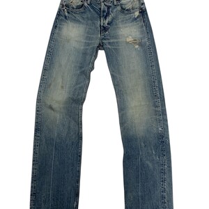 Vintage Spellbound Japan Distressed Rusty Painter Design Denim Made In Japan W31
