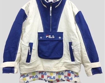 Vintage Fila International Anorak Bomber Jacket Winter Jacket Multicolor Size M