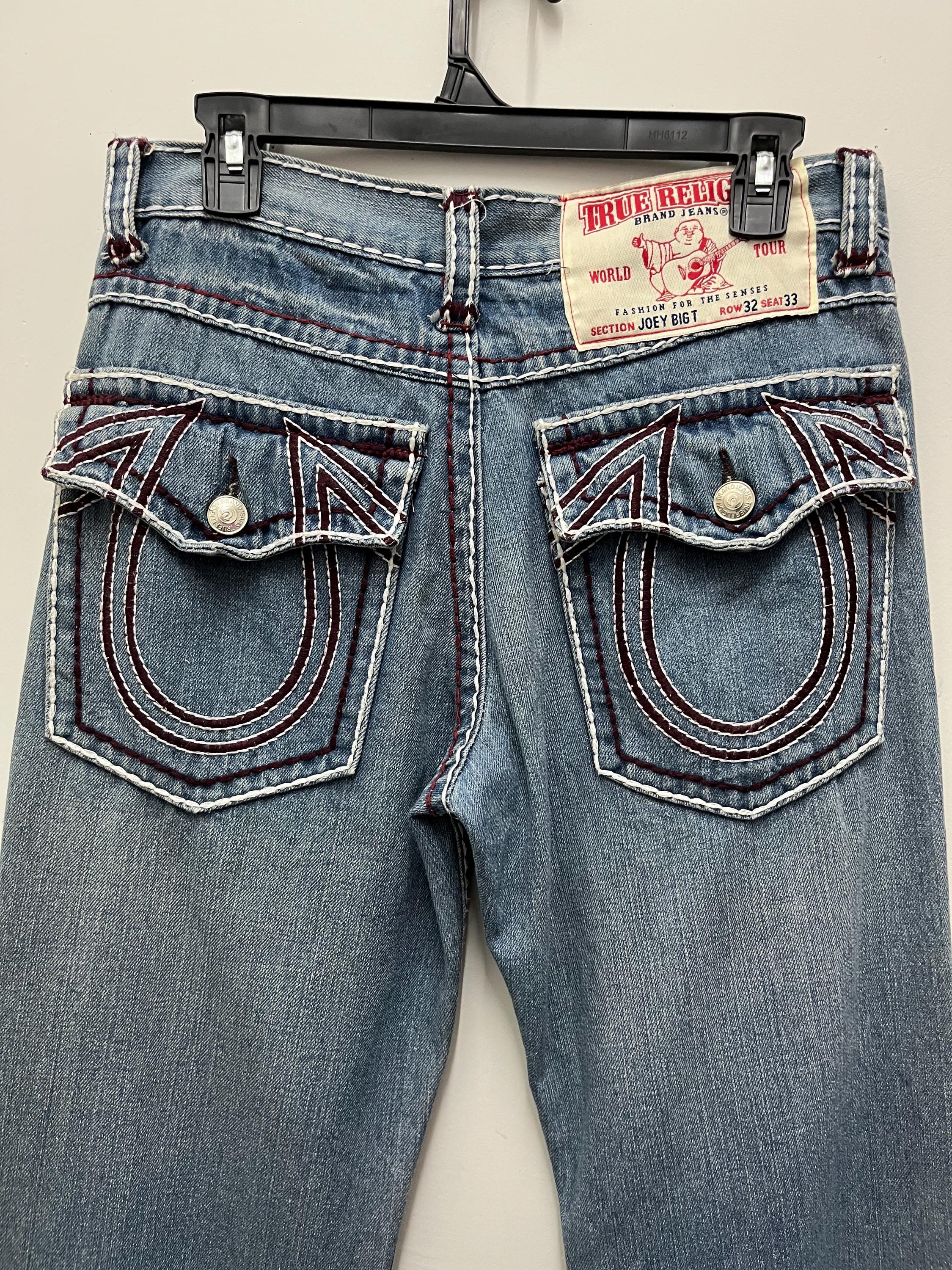 Vintage True Religion Joey Big T Straight Denim Pants W31 - Etsy
