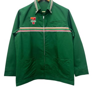 Vintage 7 Eleven Uniform Worker Shirt Long Sleeve Size M