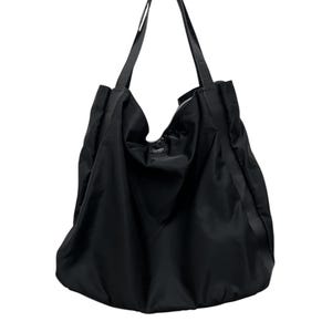 Y’s ヨウジ・ヤマモト　ブラックバッグ　黒　ナイロン Y'S LOGO STITCH NYLON SHOPPING BAG(FREE SIZE Black): Y's