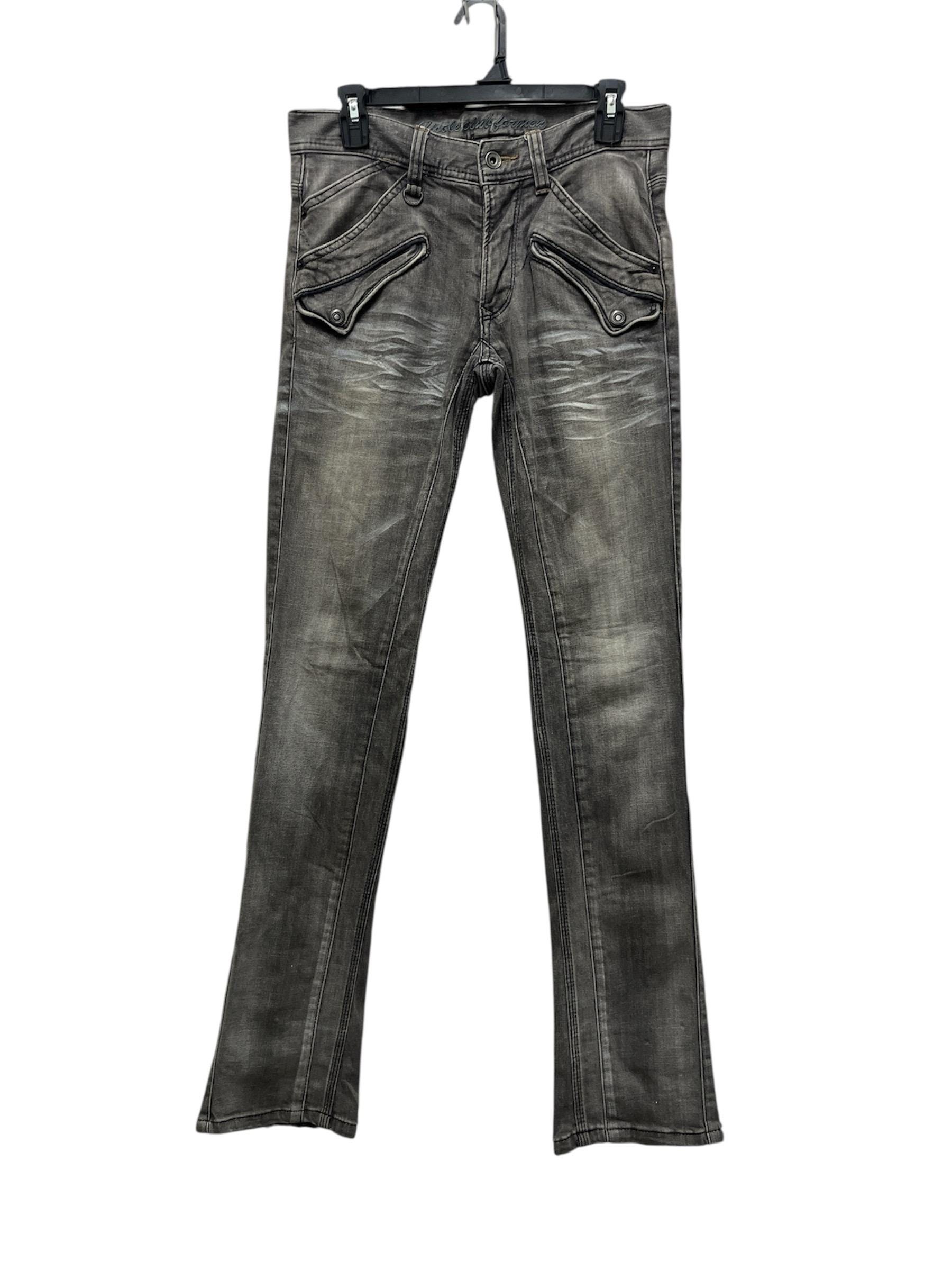 希少 NICOLE CLUB FOR MEN ユニオンジャック デニム y2k Vintage Nicole Club for Men Elaborate Collection Skinny Denim W30