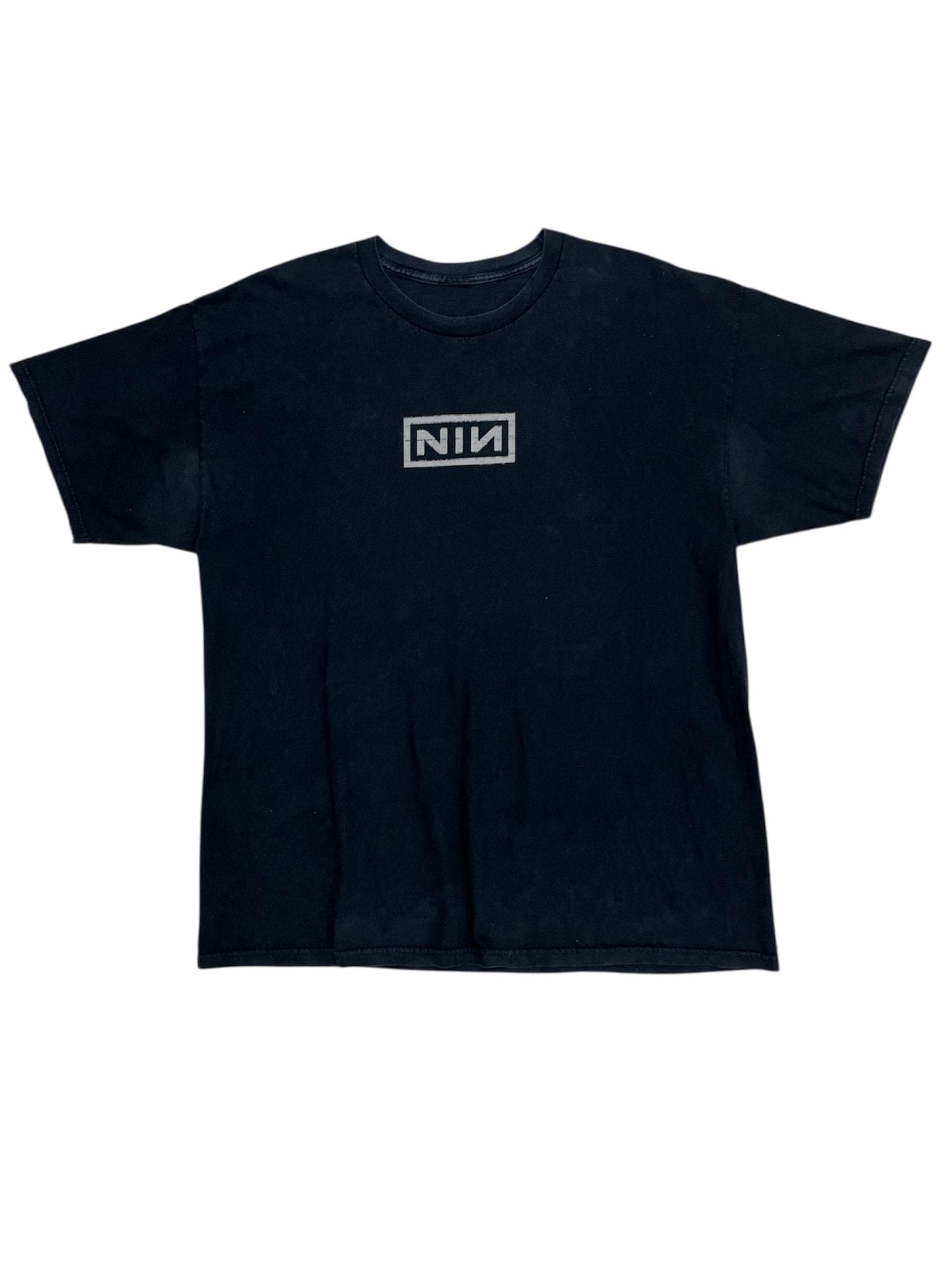 00s NINE INCH NAILS with teeth Tシャツ L Vintage 00s Nine Inch Nails Band Tee: With Teeth Album Promo