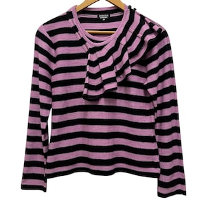 Vintage Sonia Rykiel Paris Wool Striped Knitwear Made In Japan Size 40 Women Knitwear