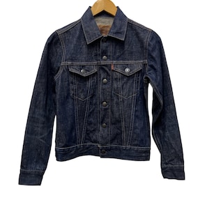 Vintage 90s Chevignon Girl Type 3 Trucker Denim Jacket Selvedge Size 36