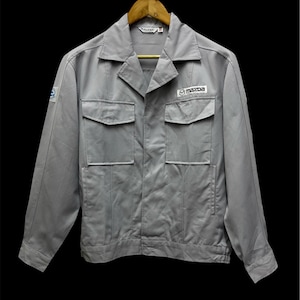 Vintage 90s JDM JAF Mazda Japan Staff Factory Uniform Worker Jacket Size L
