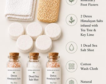 Natural Tea Tree Foot Care Bundle | Aromatherapy Foot Spa Gift Set | Essential Oil | Self Care Gift
