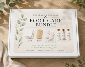 Natural | Aromatherapy Foot Care Bundle | Spa Gift Set