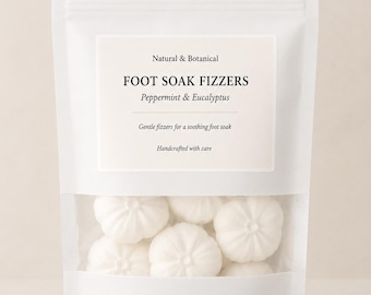 Foot Soak Fizzers | Aromatherapy Foot Soak | Essential Oil Foot Fizzers | Handmade Foot Care| Foot Soak Tablets| 4 Scents Available