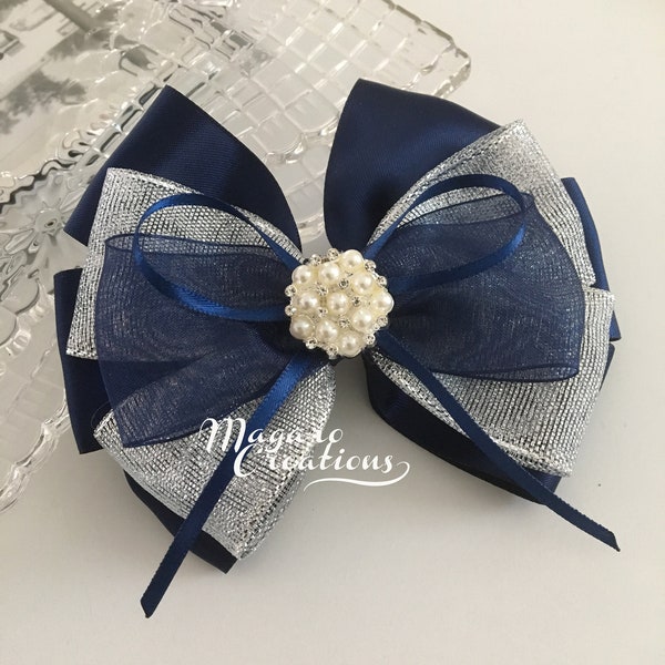 Flower Girl Hair Bow Etsy